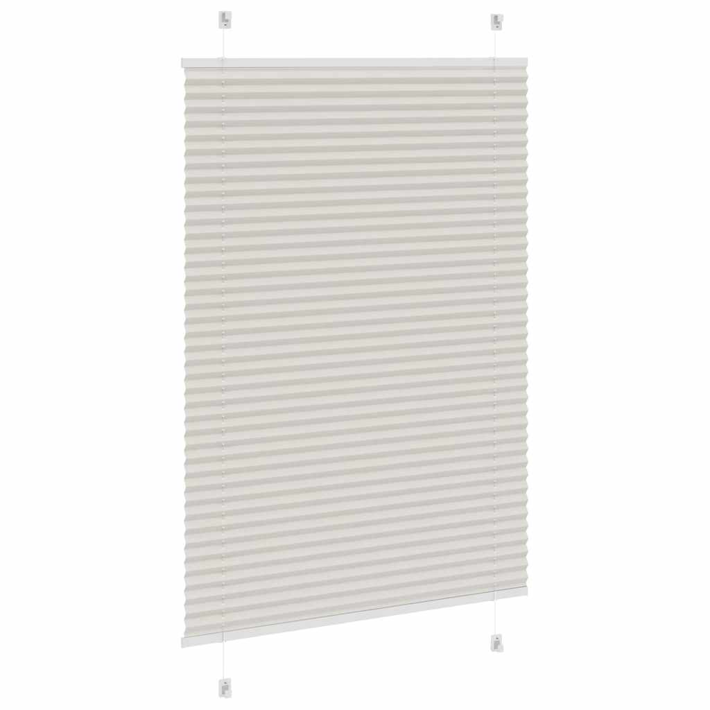 Plissee Stoffbreite 84,4 Cm Polyester Hellgrau