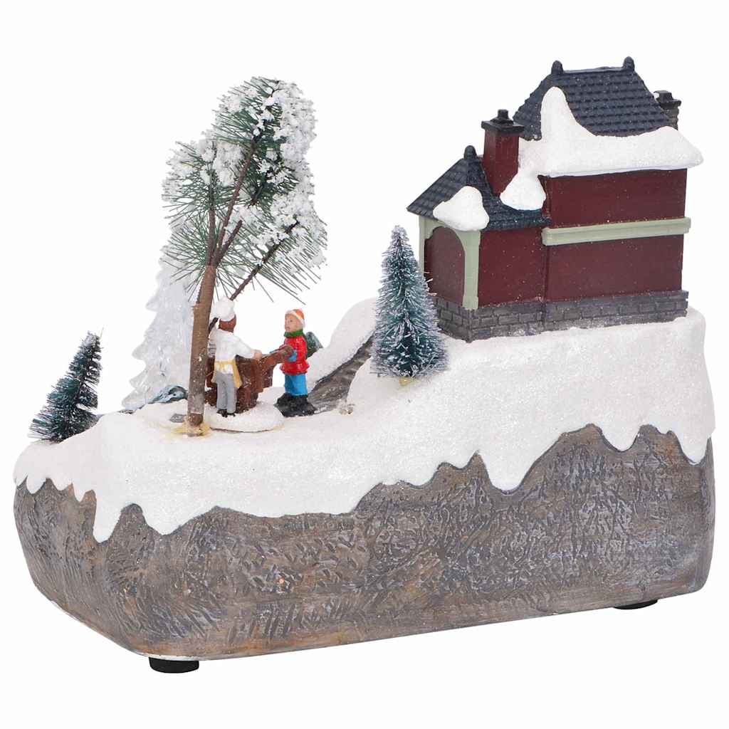 Weihnachtlicher Tisch Mehrfarbig 23,5 X 16 X 18,5 Cm Harz