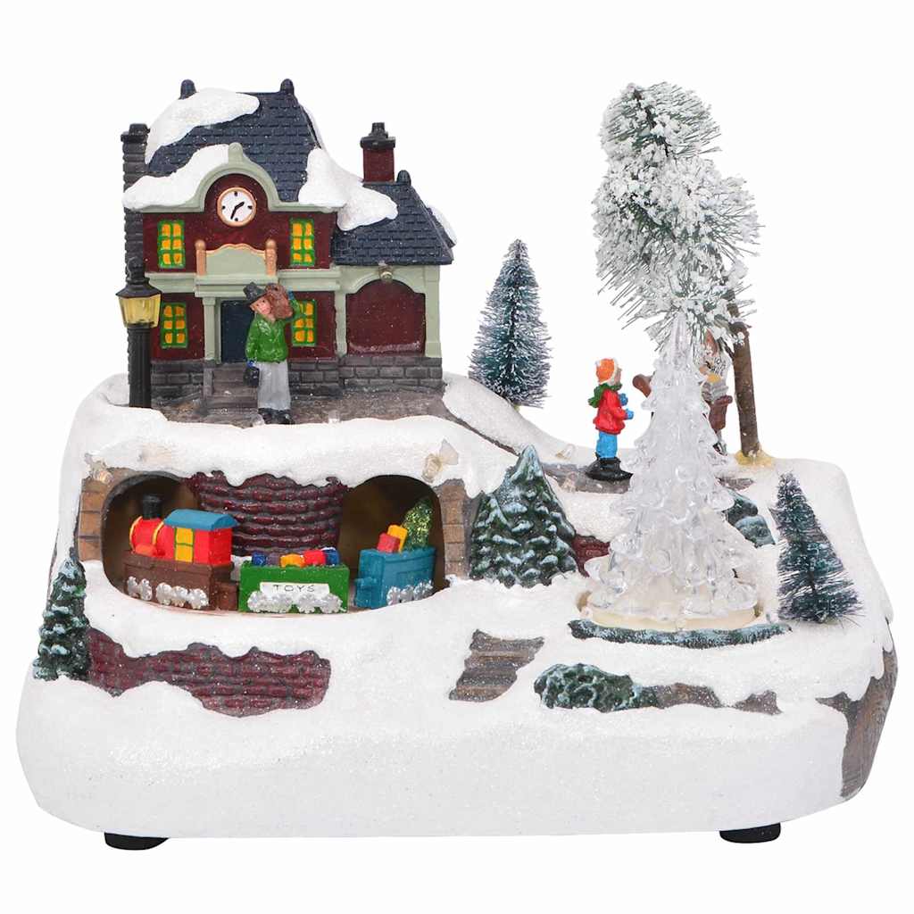 Weihnachtlicher Tisch Mehrfarbig 23,5 X 16 X 18,5 Cm Harz