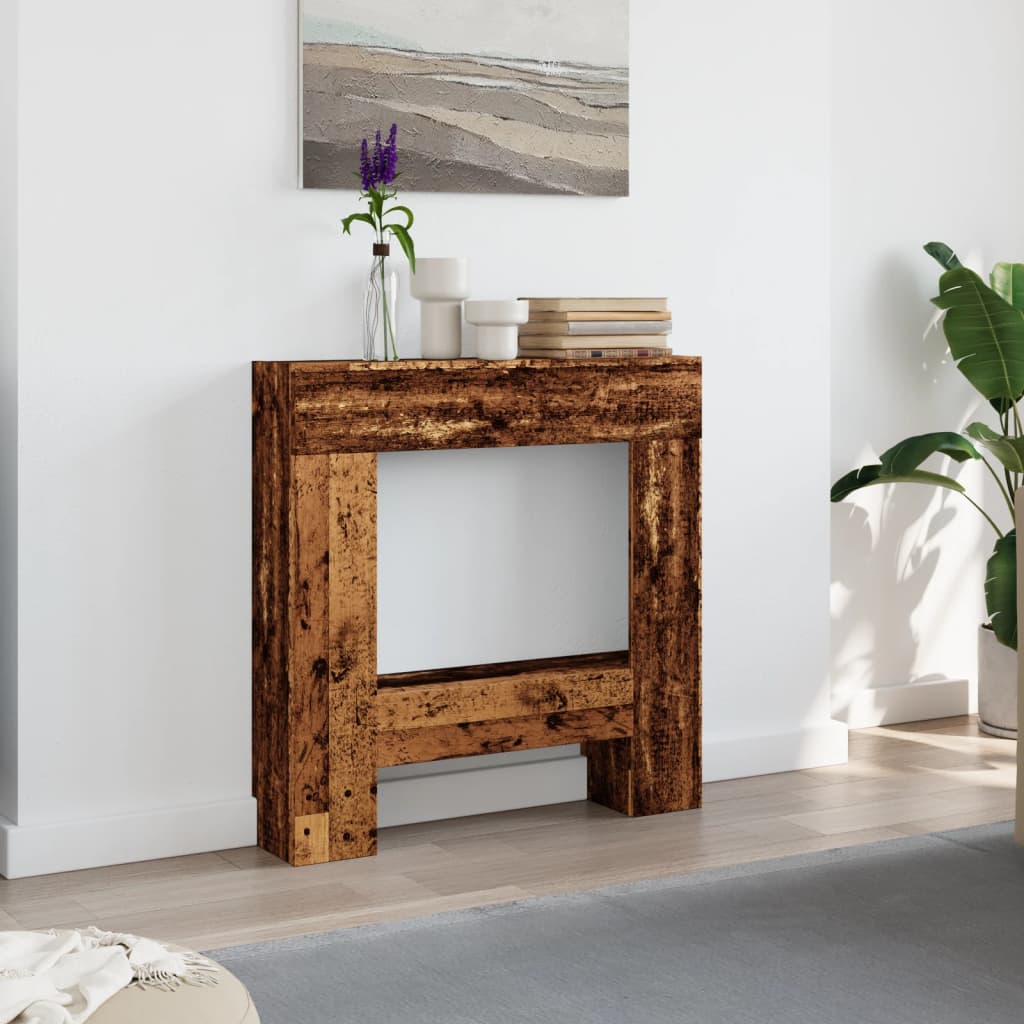 Kaminumrandung -Optik 81X18X82 Cm Holzwerkstoff