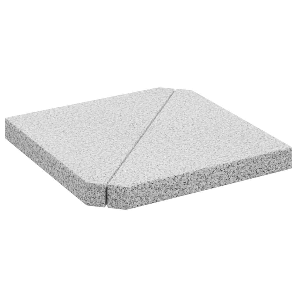Schirmgewichtsscheiben 2 Stk. Granit Dreieckig 14 Kg