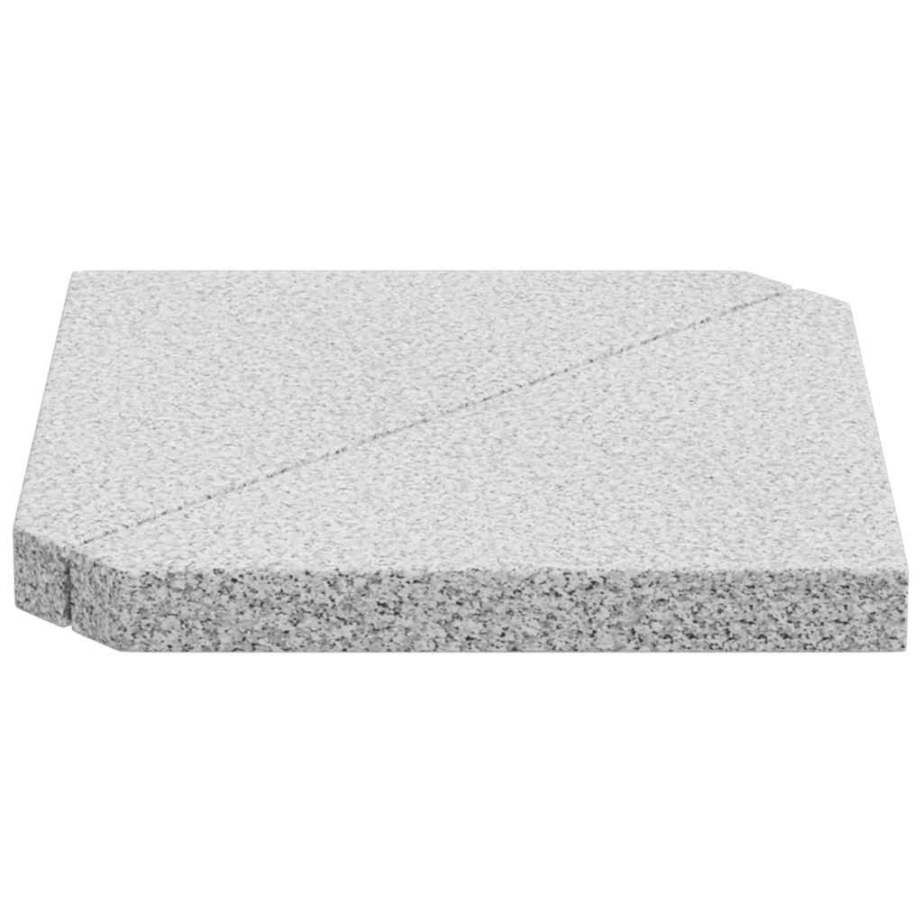 Schirmgewichtsscheiben 2 Stk. Granit Dreieckig 14 Kg