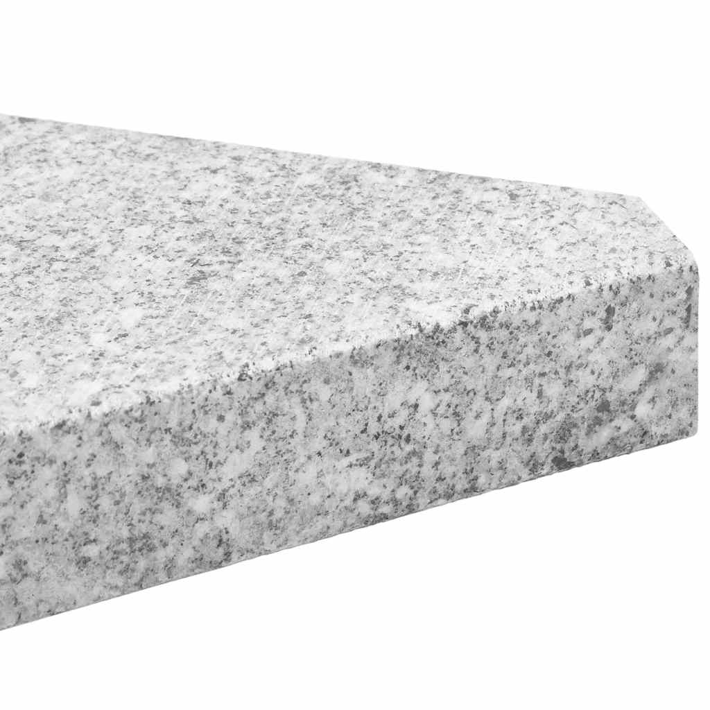 Schirmgewichtsscheiben 2 Stk. Granit Dreieckig 14 Kg