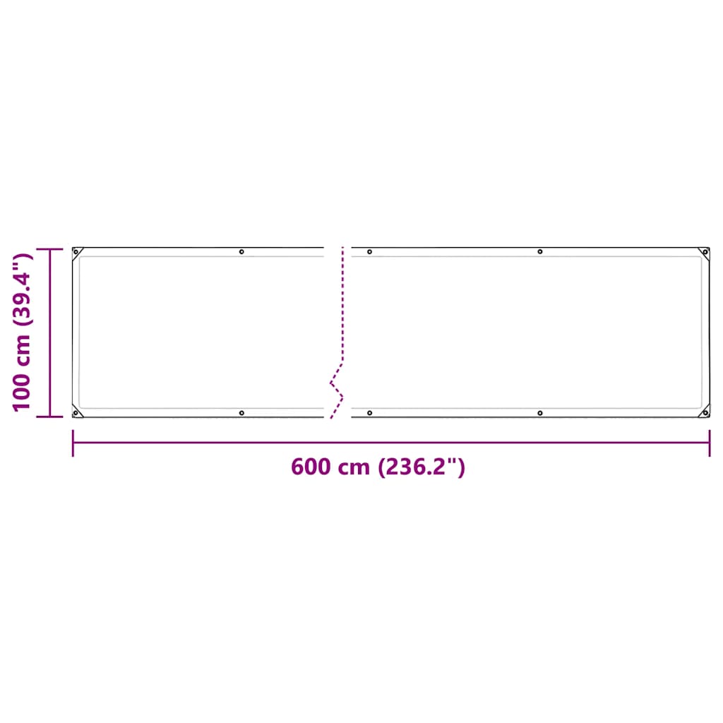 Pflanzenabdeckung Mit Ösen Pvc