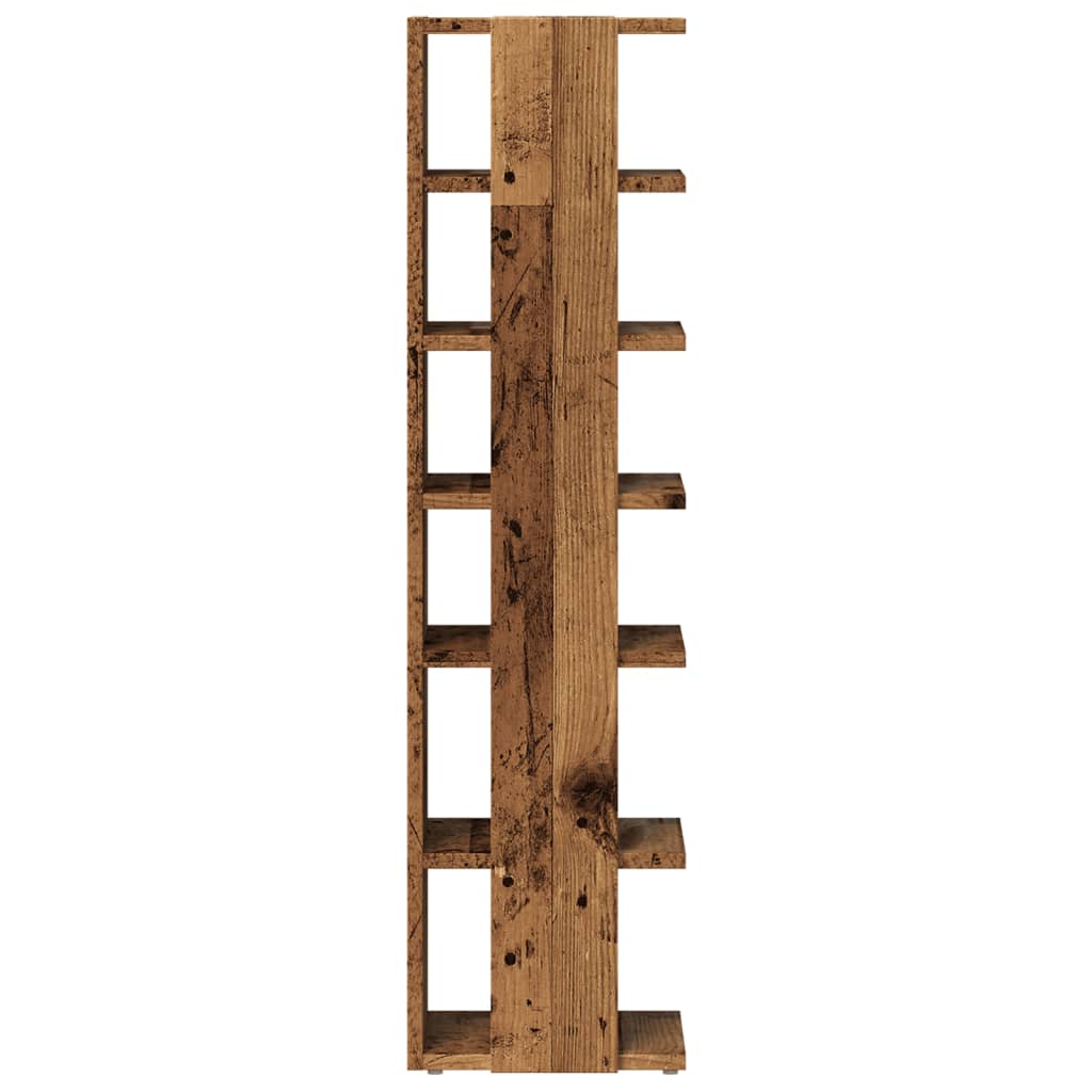 Schuhschränke 2 Stk. -Optik 28X27X102 Cm Holzwerkstoff Altholz