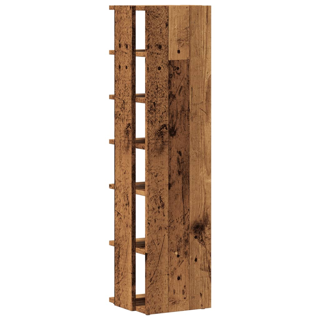 Schuhschränke 2 Stk. -Optik 28X27X102 Cm Holzwerkstoff Altholz