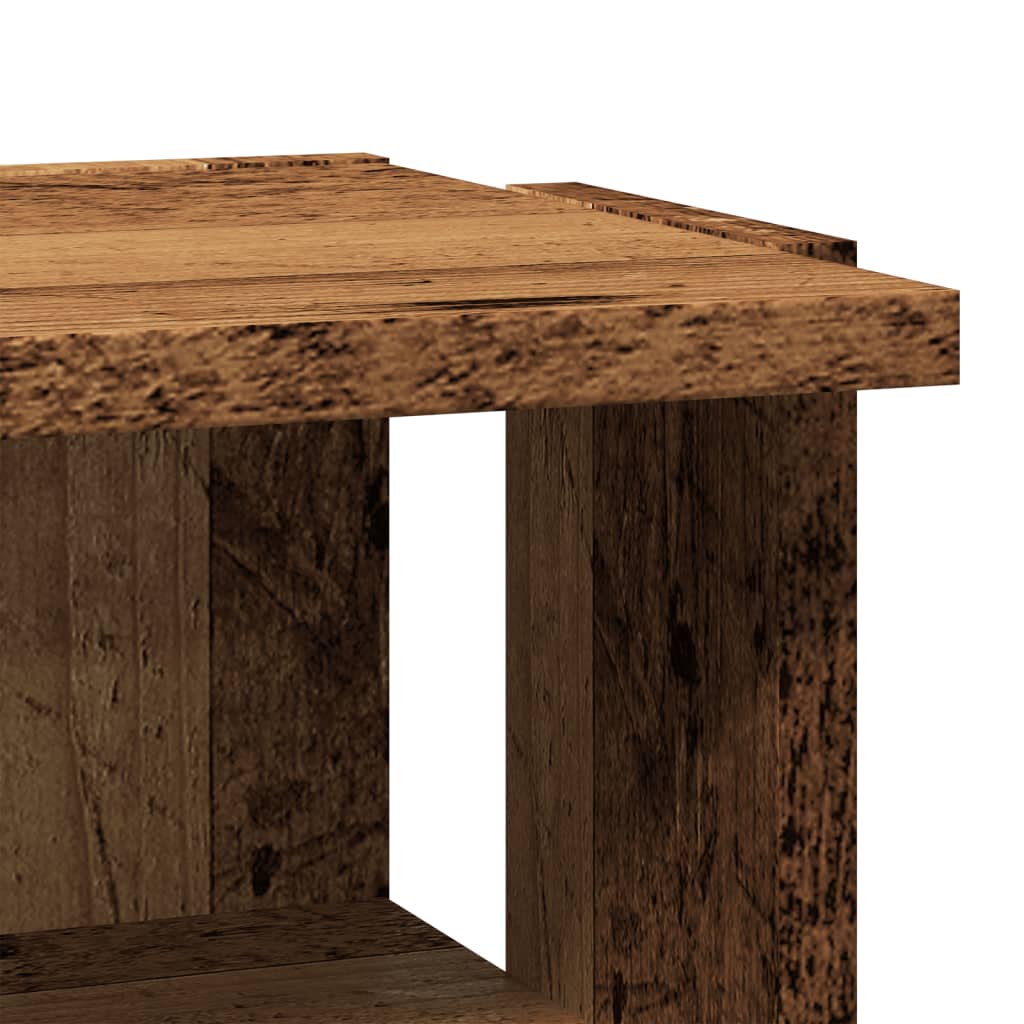 Schuhschränke 2 Stk. -Optik 28X27X102 Cm Holzwerkstoff Altholz