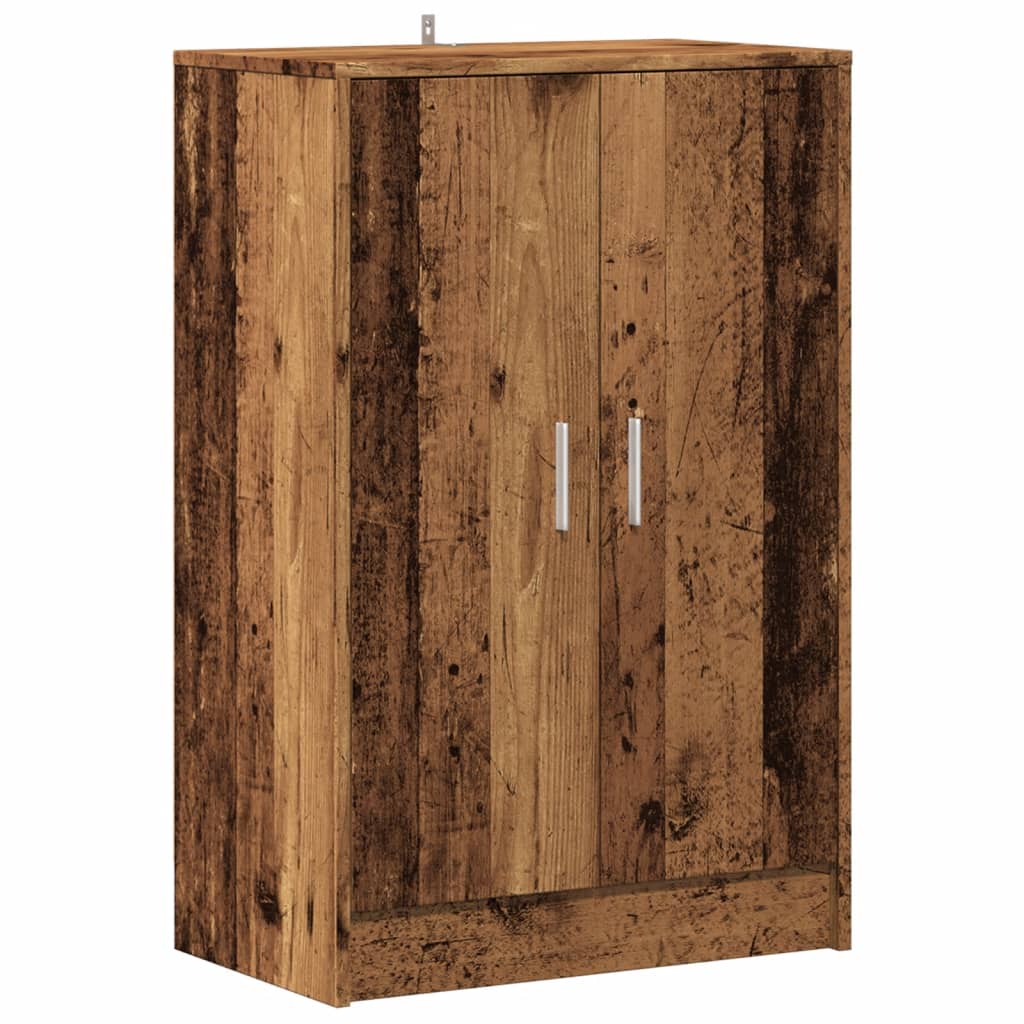 Schuhschrank -Optik Holzwerkstoff Altholz