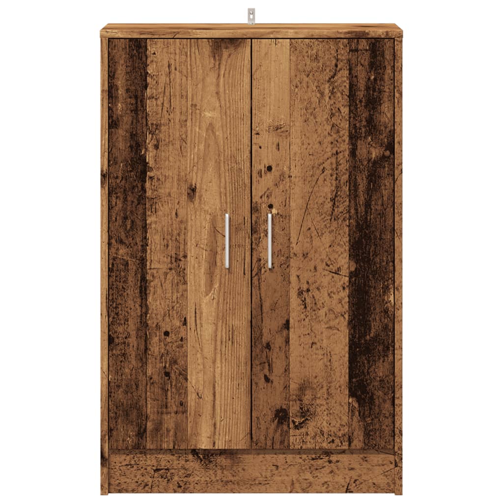 Schuhschrank -Optik Holzwerkstoff Altholz