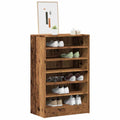 Schuhschrank -Optik Holzwerkstoff Altholz