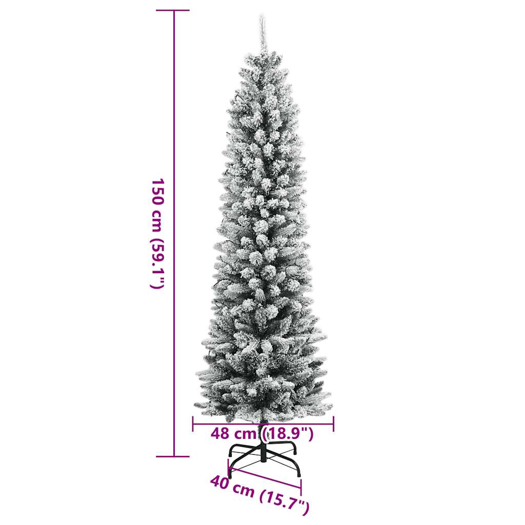 Künstlicher Weihnachtsbaum Mit Schnee 150 Leds
