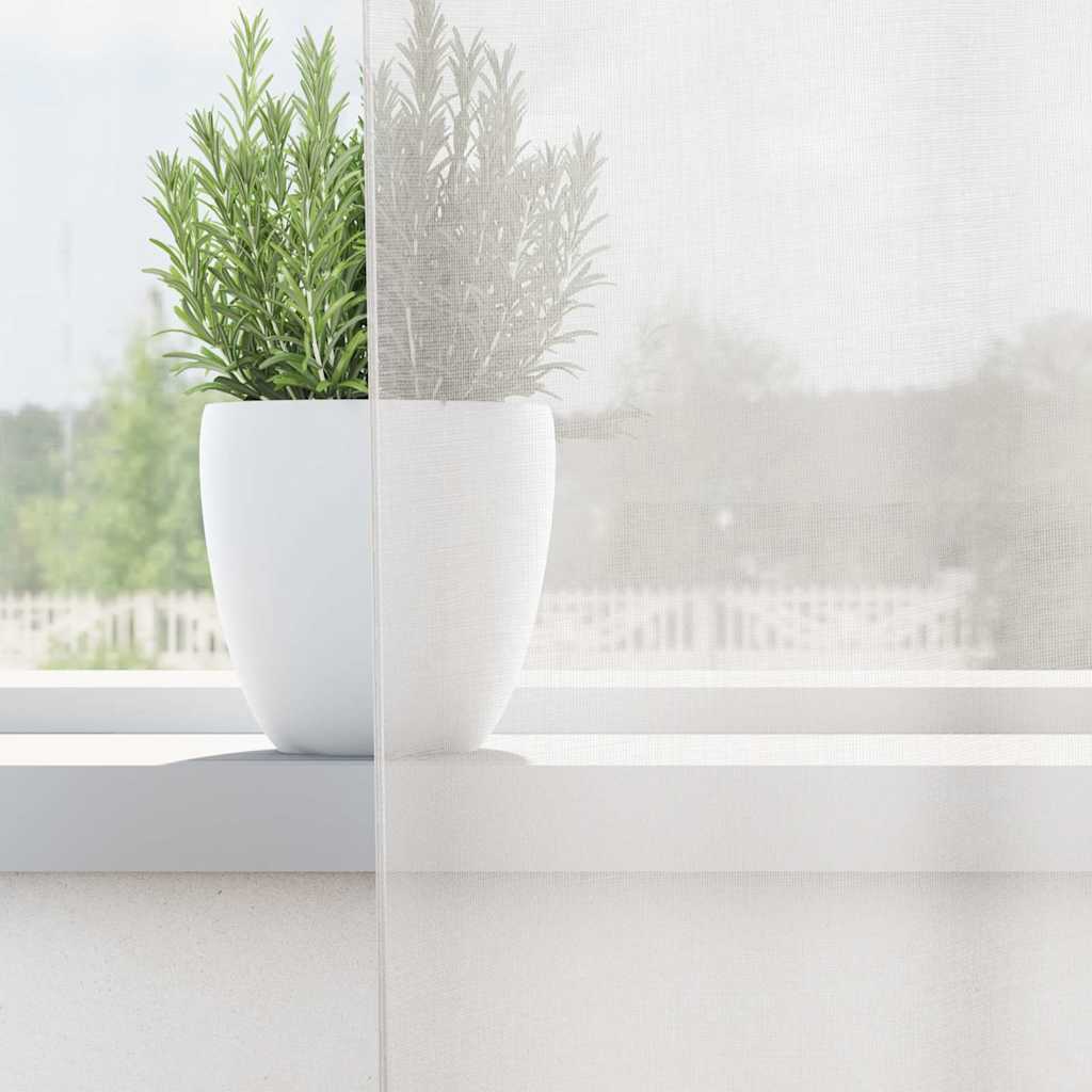 Voile Vorhänge 2 Stk. Weiß