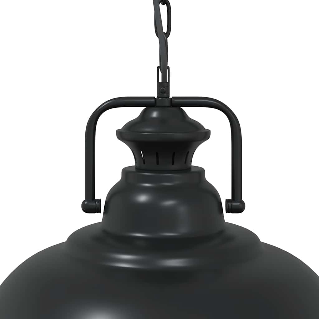 Pendelleuchte E27 Schwarz Ø 31 Cm Eisen