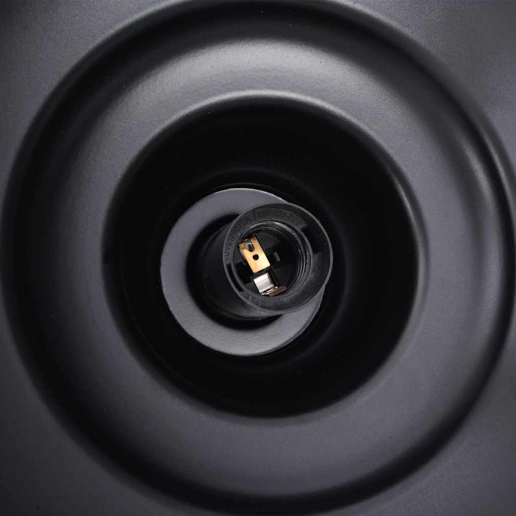 Pendelleuchte E27 Schwarz Ø 31 Cm Eisen