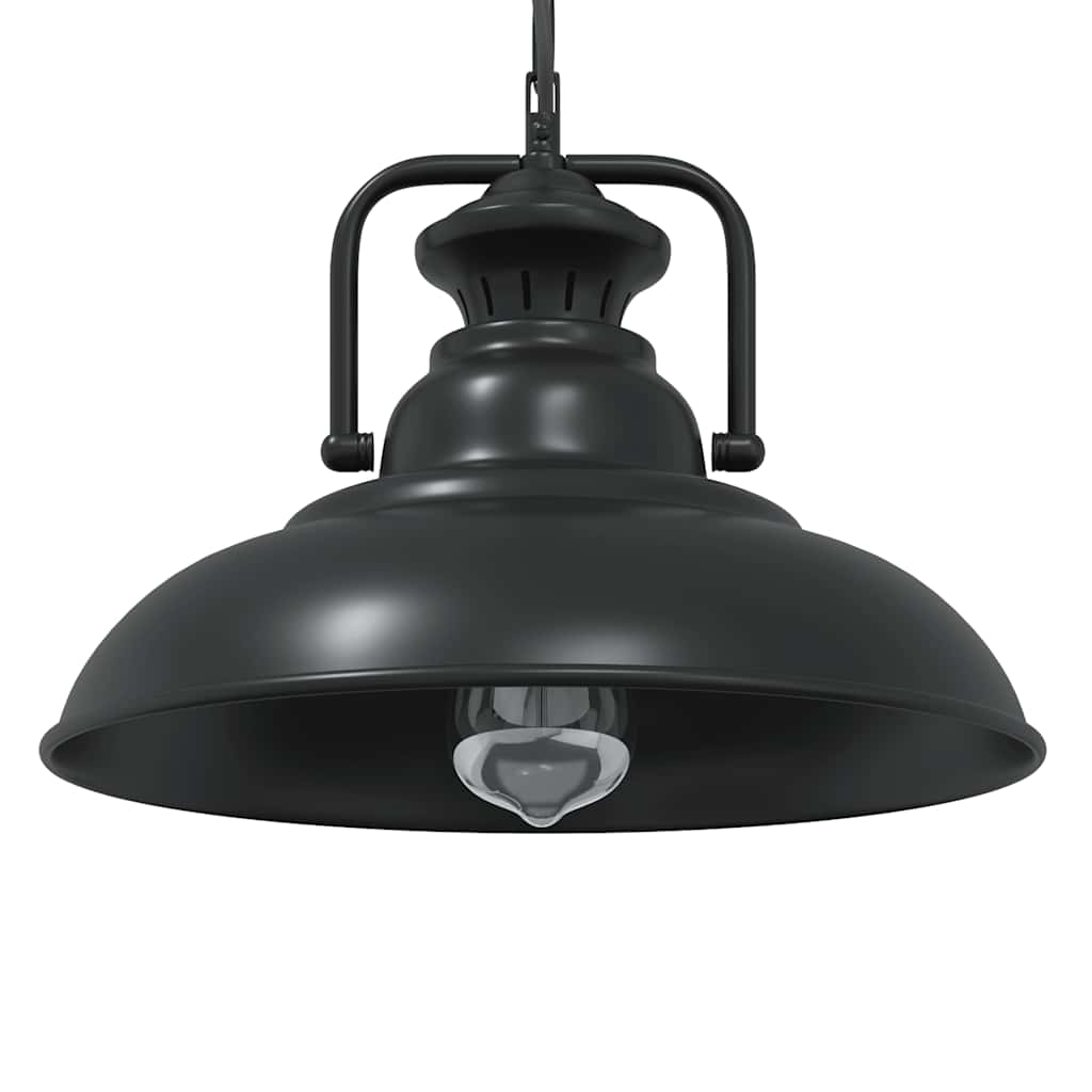Pendelleuchte E27 Schwarz Ø 31 Cm Eisen