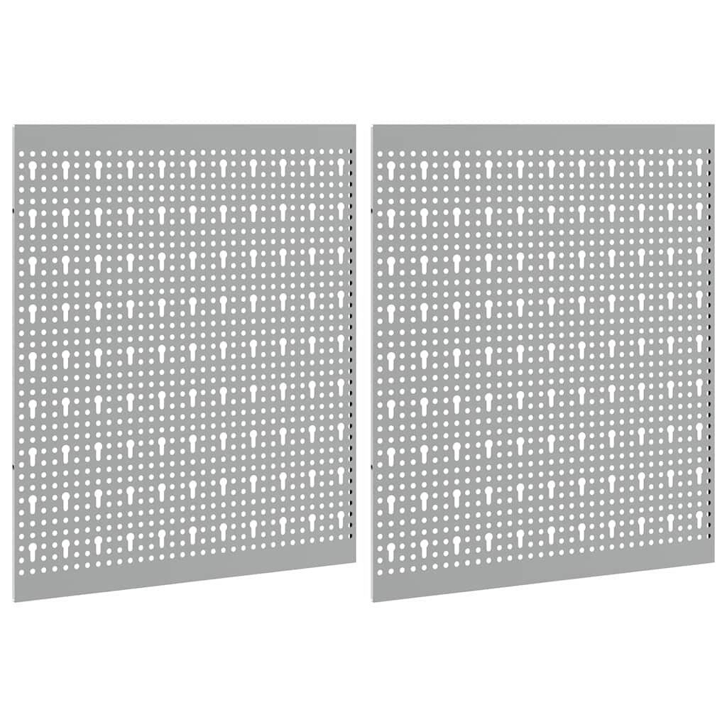 Werkzeugwandpaneel 2 Pcs Grau 100 X 1 X