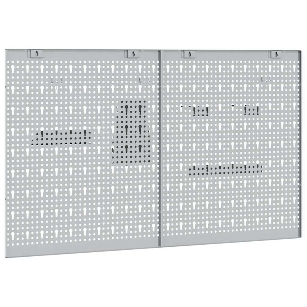 Werkzeugwandpaneel 2 Pcs Grau 100 X 1 X