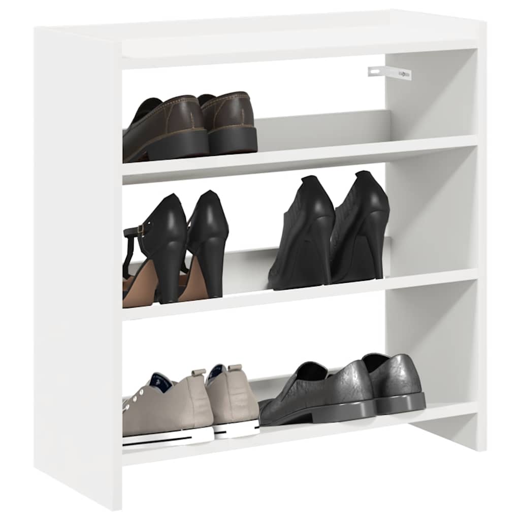 Schuhregal 80X25X Holzwerkstoff Weiß