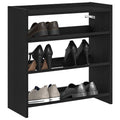 Schuhregal 60X25X Holzwerkstoff Schwarz