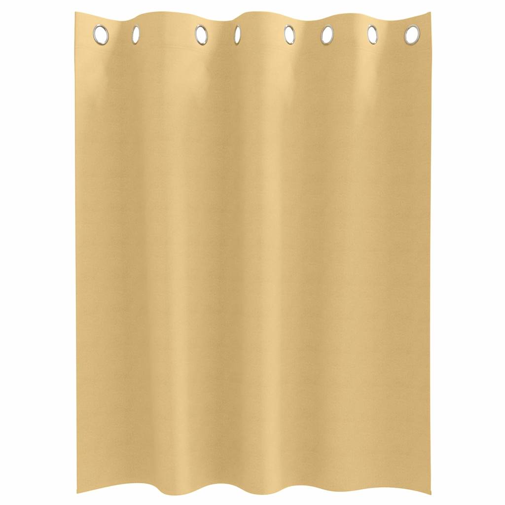 Verdunkelungs-Vorhänge Mit Ringen 2 Pcs 140 X Beige