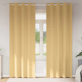 Verdunkelungs-Vorhänge Mit Ringen 2 Pcs 140 X Beige