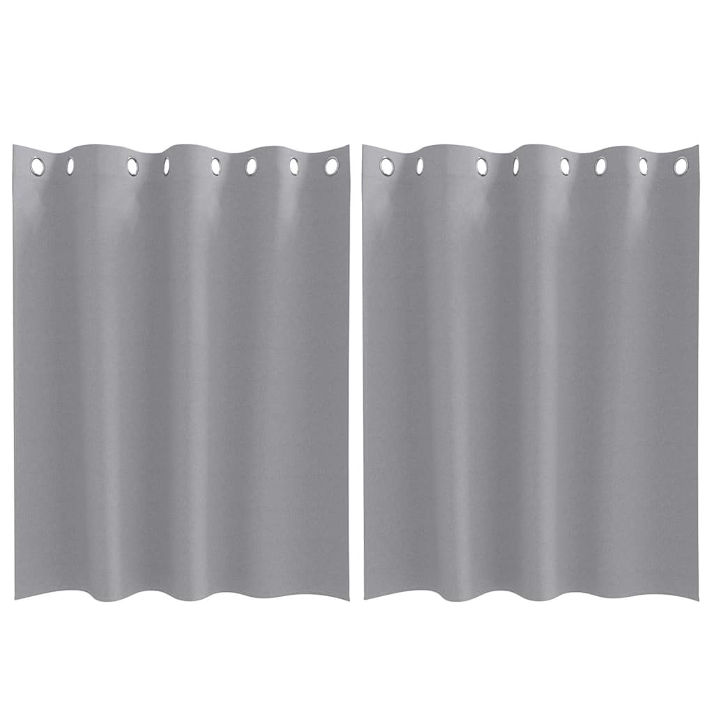 Verdunkelungs-Vorhänge Mit Ringen 2 Pcs 140 X Hellgrau