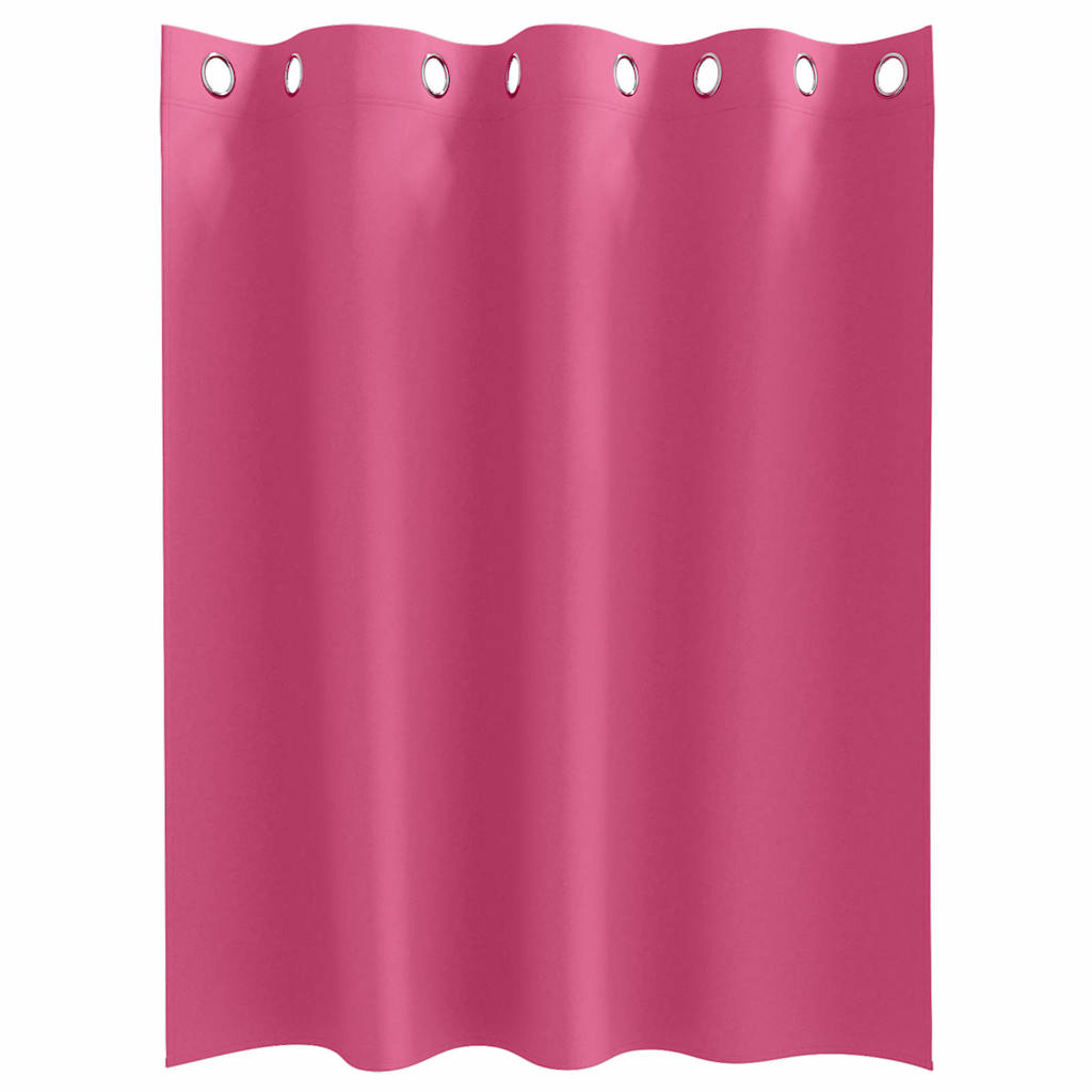 Verdunkelungs-Vorhänge Mit Ringen 2 Pcs Helles Pink Hellrosa