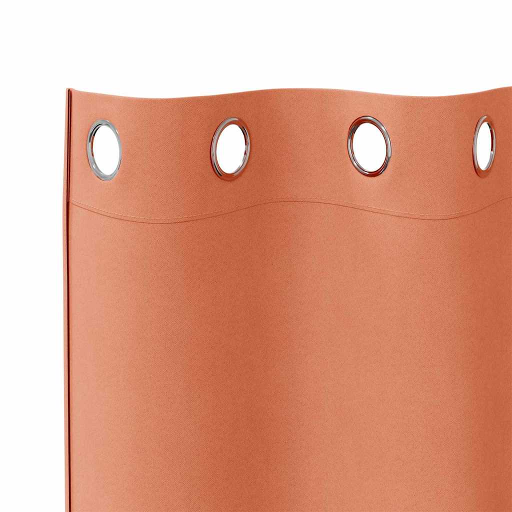 Verdunkelungs-Vorhänge Mit Ringen 2 Pcs 140 X Terrakotta
