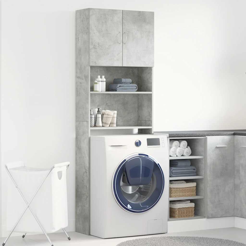 Waschmaschinenschrank 64X24X190 Cm Holzwerkstoff