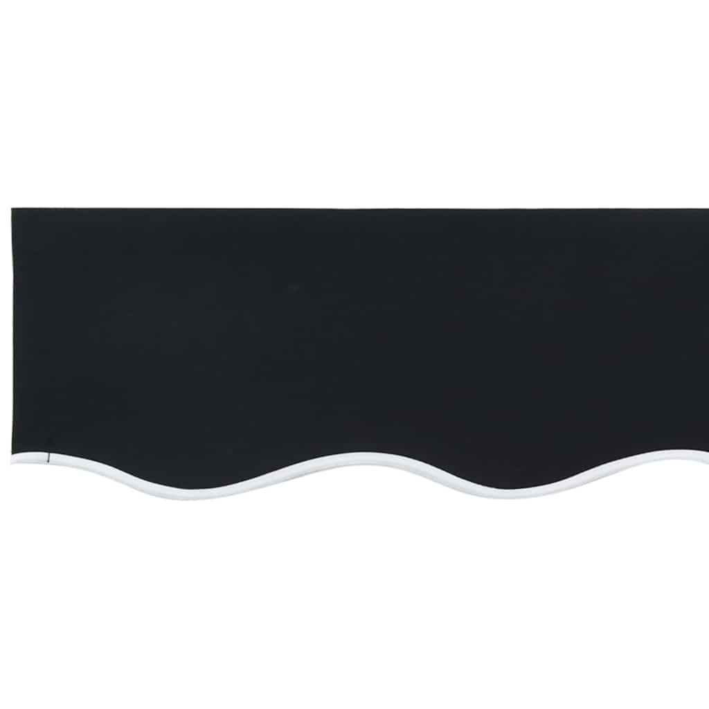 Markisenersatzstoff 4,5 × 3 M Polyester Schwarz