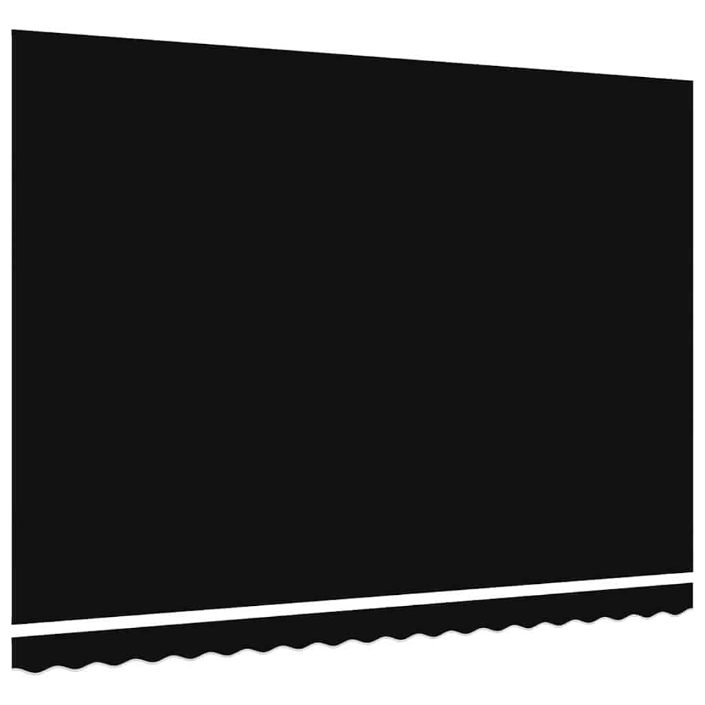Markisenersatzstoff 4,5 × 3 M Polyester Schwarz