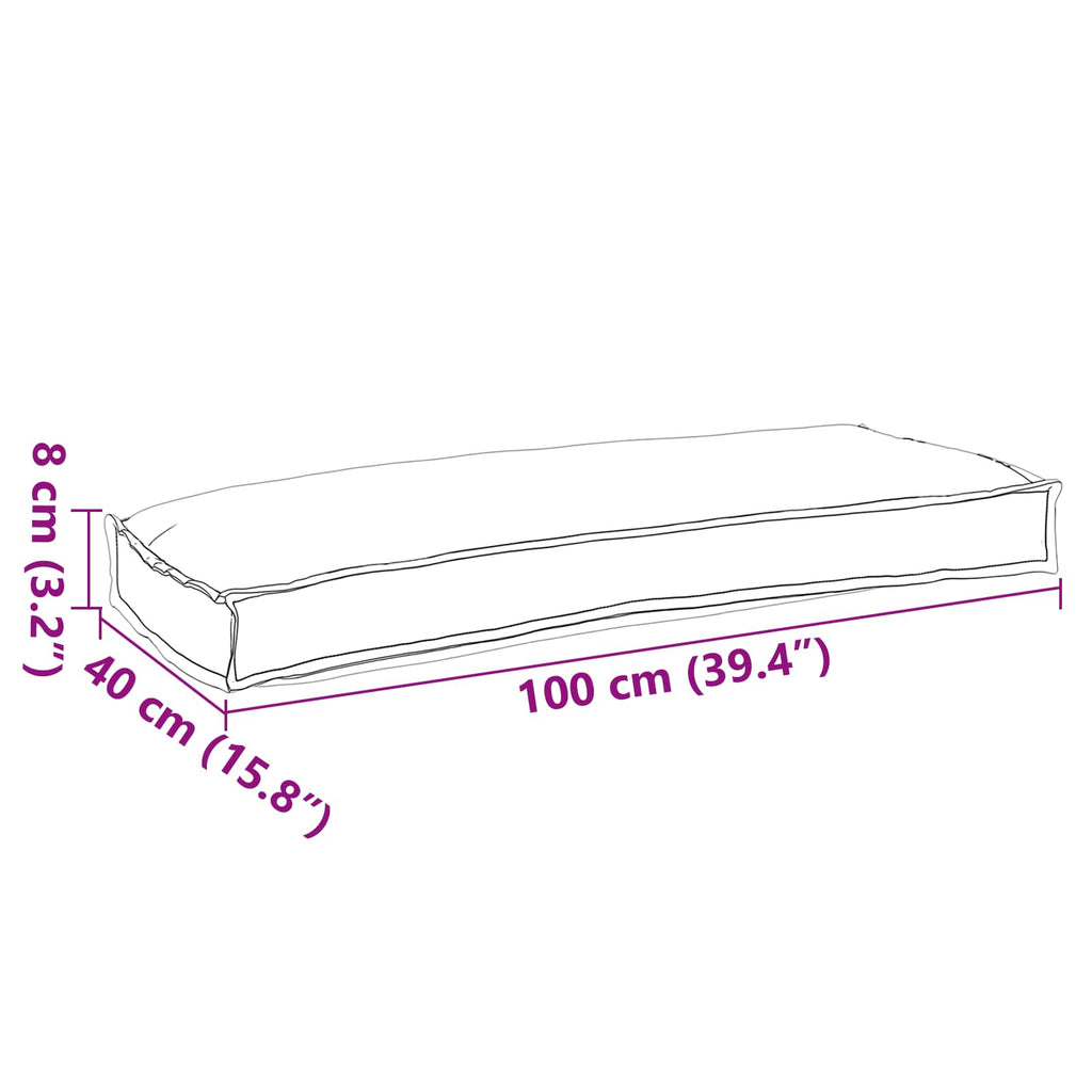 Kissen 100 X 40 X 8 Cm Oxford-Stoff