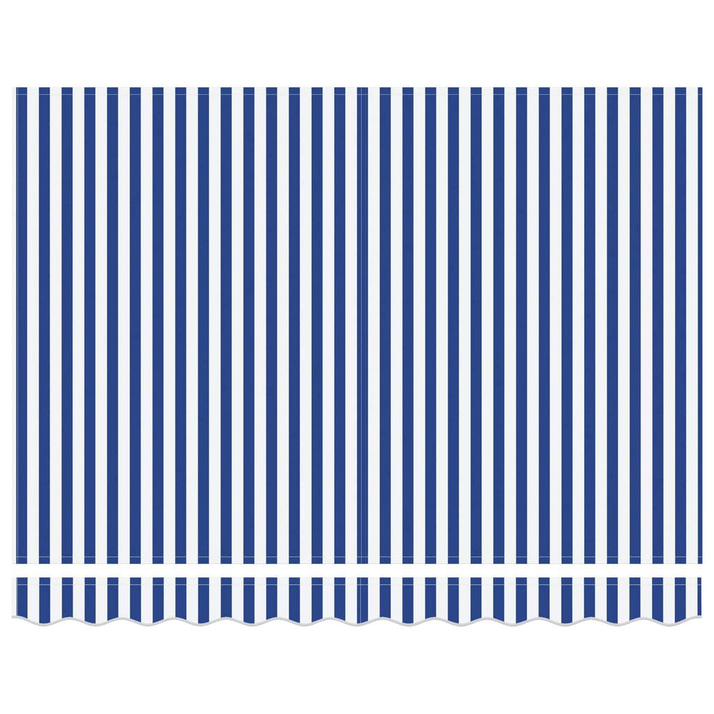 Einziehbare Markise Blau Und Weiß 300 X 200 Cm