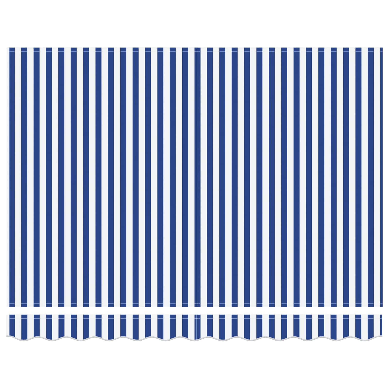 Einziehbare Markise Blau Und Weiß 300 X 200 Cm