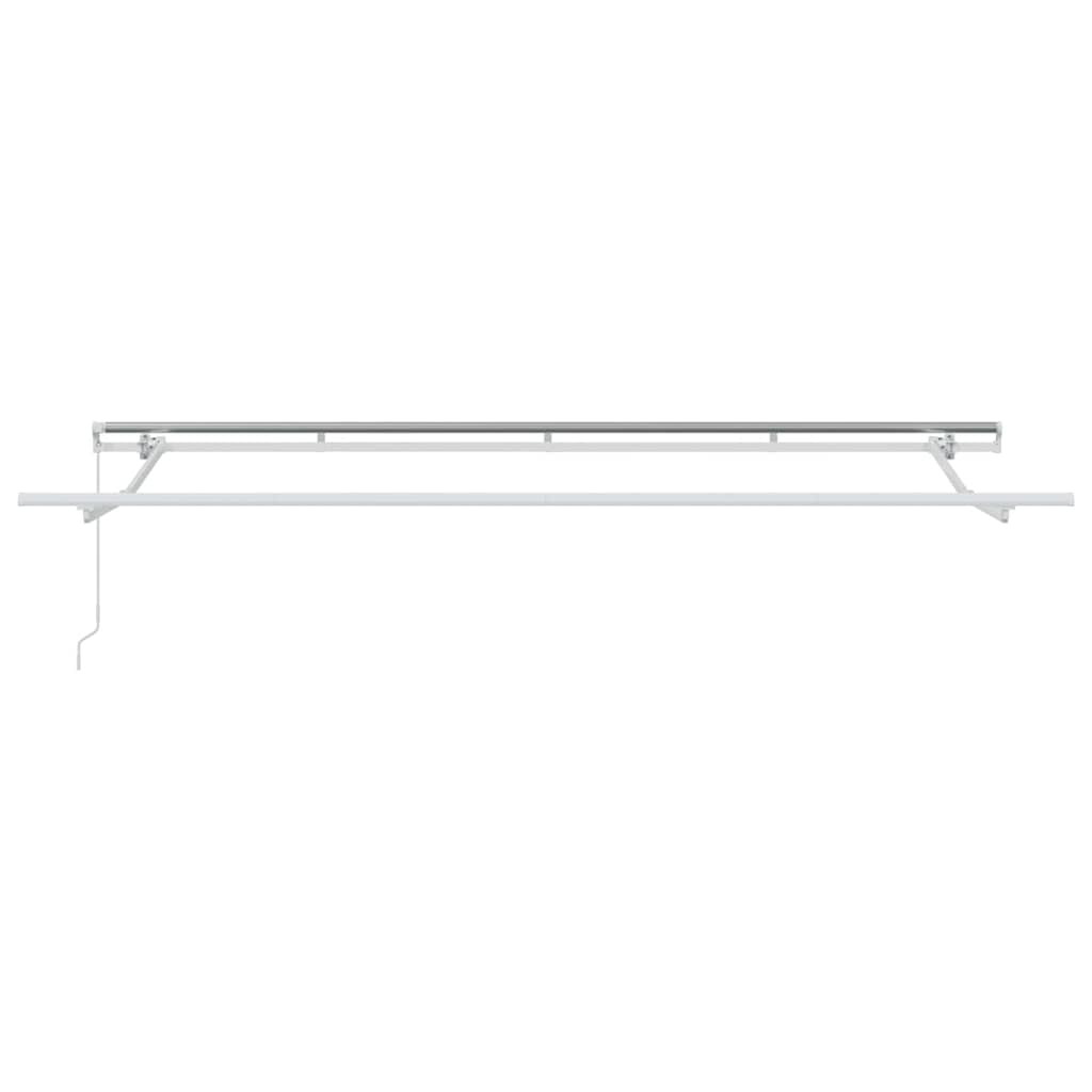 Markise Mit Sichtschutz Creme 350 X 200 X 120 Cm Creme (Anthrazit-Rahmen)