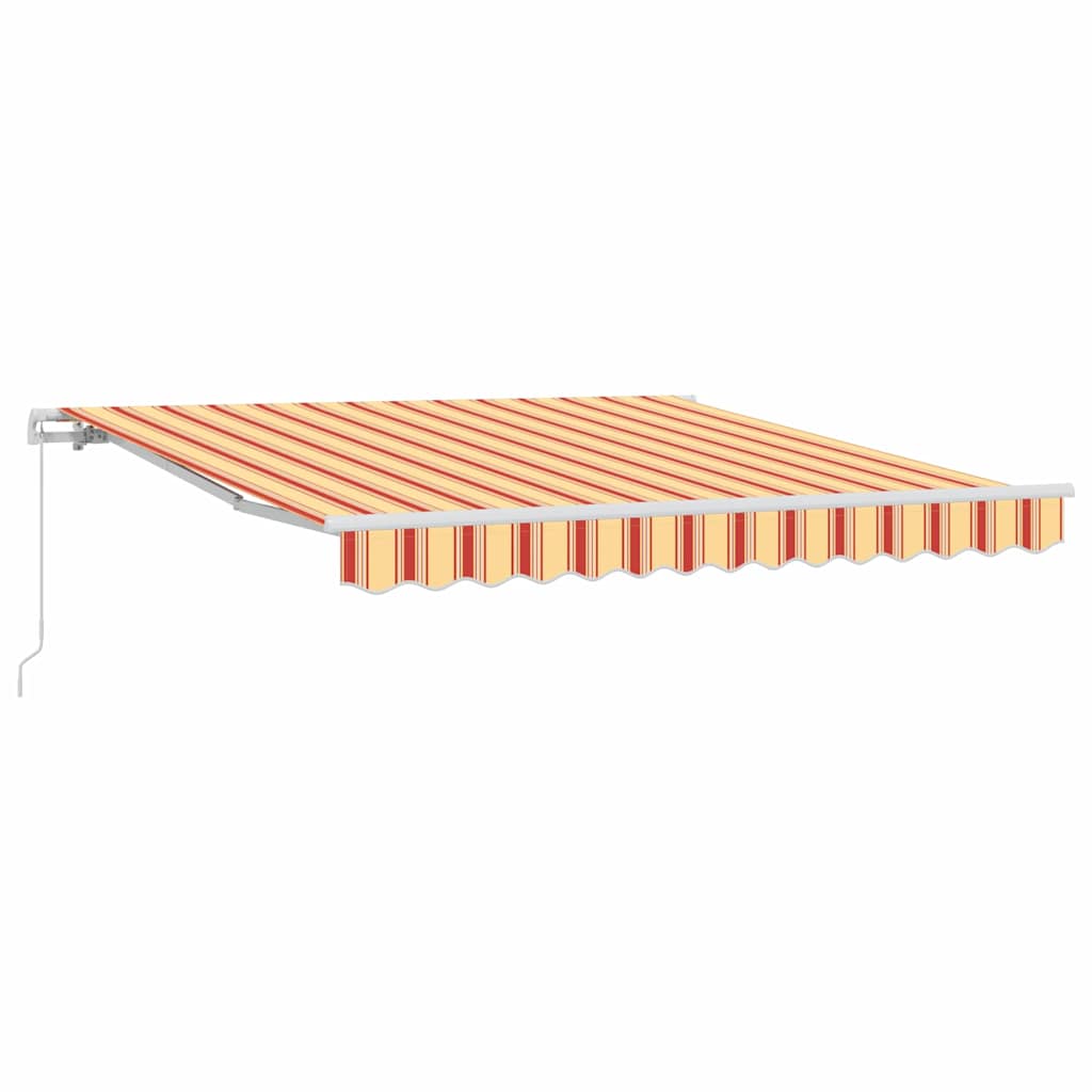 Markise Gelb Und Orange 350 X 250 X 165 Cm Polyester Anthrazit Und Weiß (Rahmen Anthrazit)