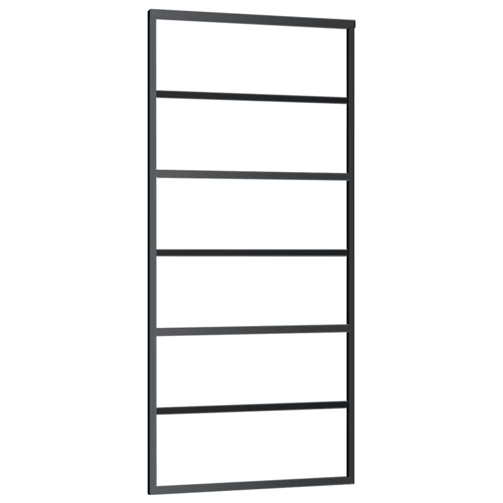 Schiebetür Mit Beschlag 90X205 Cm Esg-Glas & Aluminium