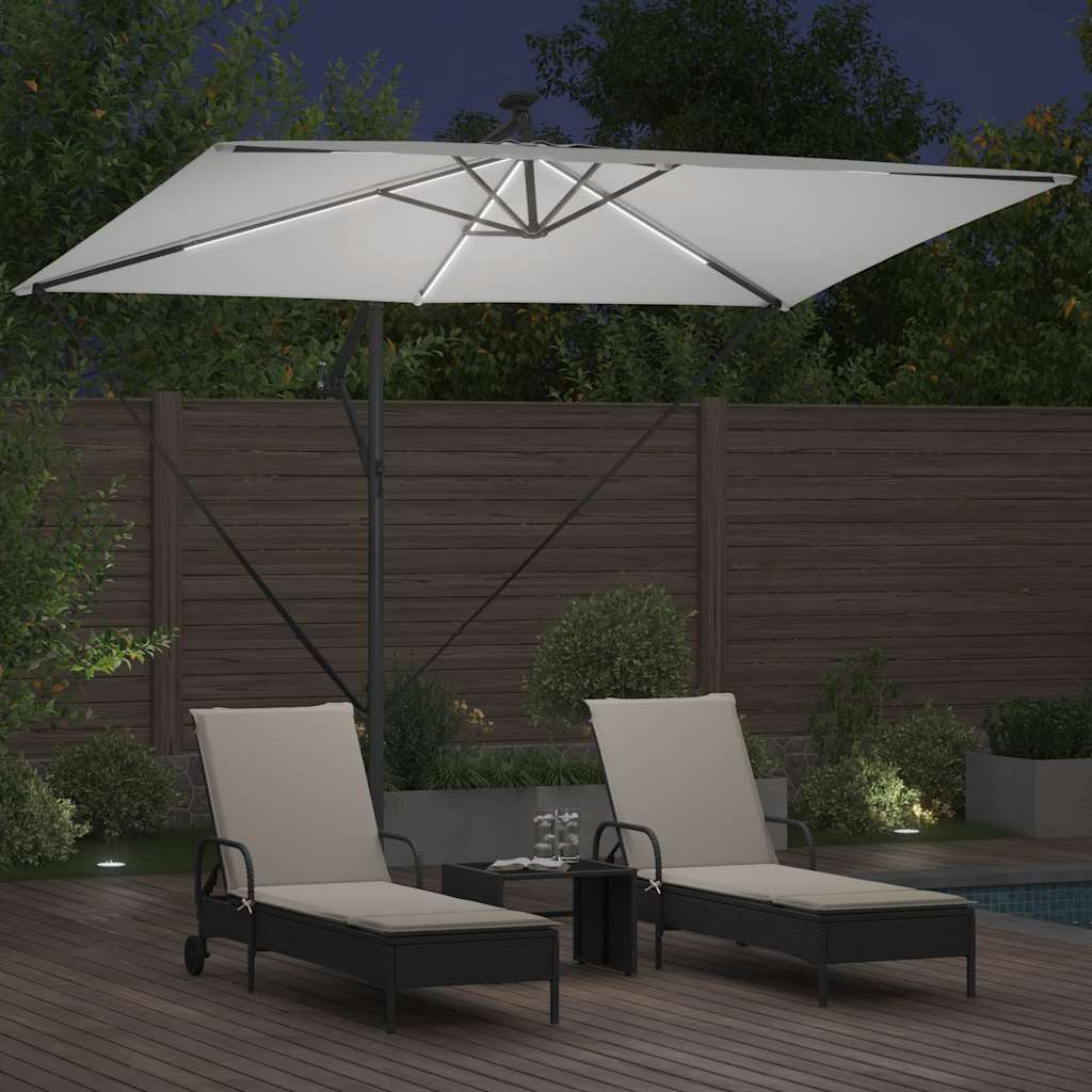 Sonnenschirm 294 X 200 X 270 Cm Polyester Und Aluminium