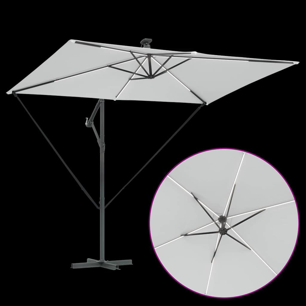 Sonnenschirm 294 X 200 X 270 Cm Polyester Und Aluminium
