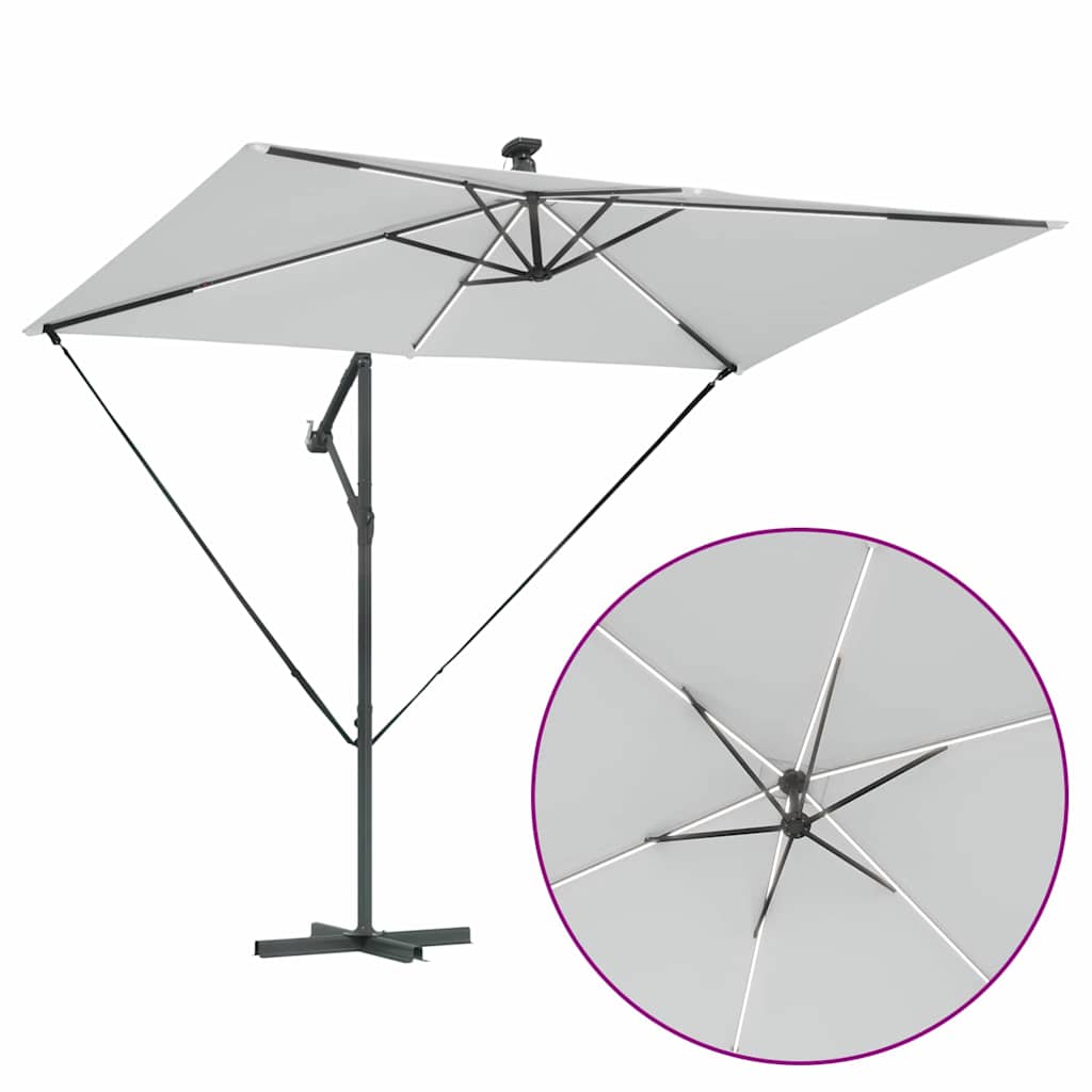 Sonnenschirm 294 X 200 X 270 Cm Polyester Und Aluminium