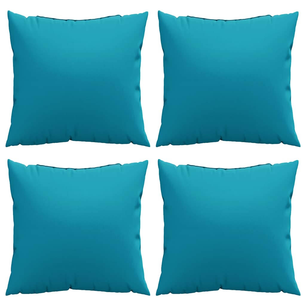 Sofakissen 4 Stk. Blau 50X50 Cm Stoff