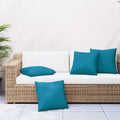 Sofakissen 4 Stk. Blau 50X50 Cm Stoff