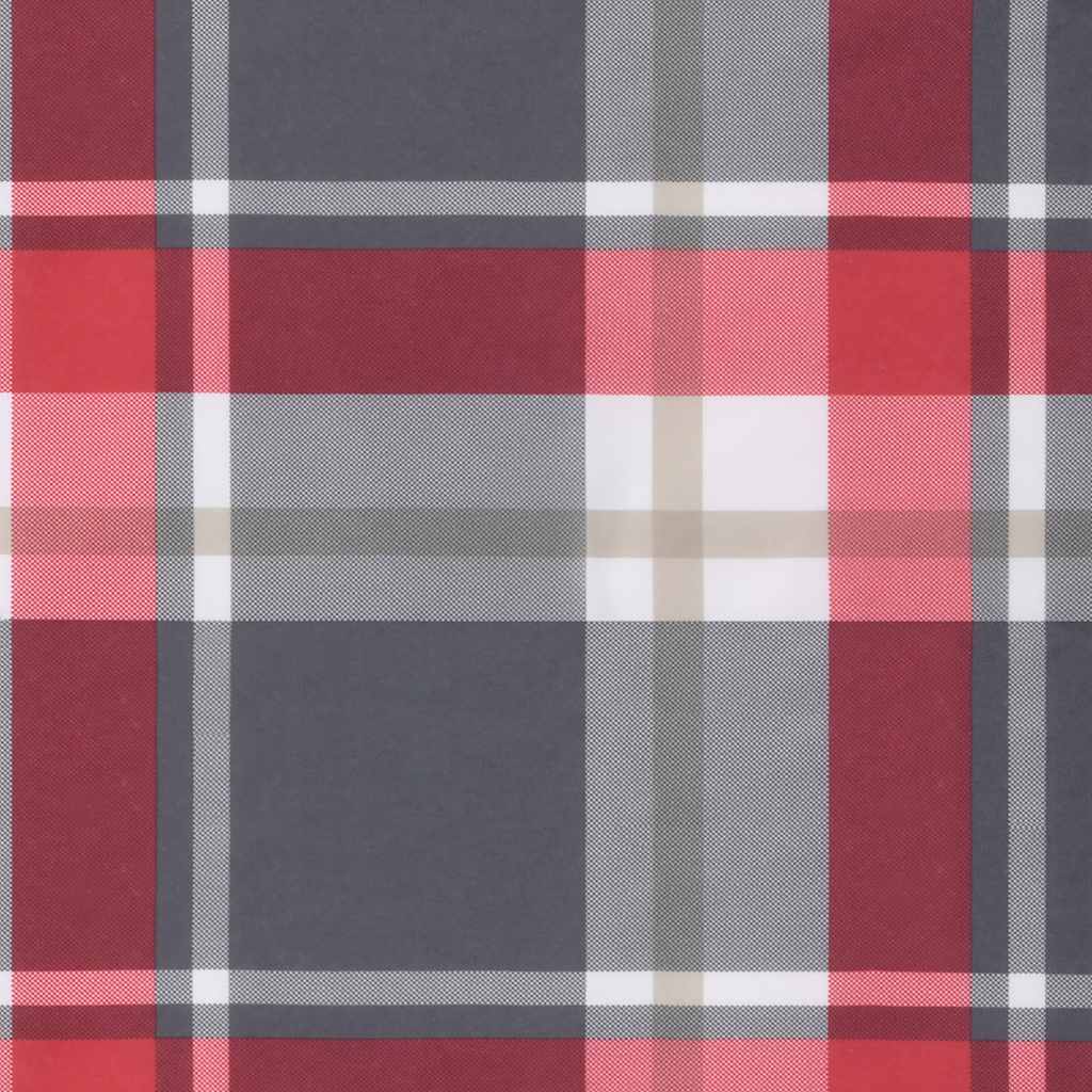 Sofakissen 4 Stk. Rot Karomuster 50X50 Cm Stoff