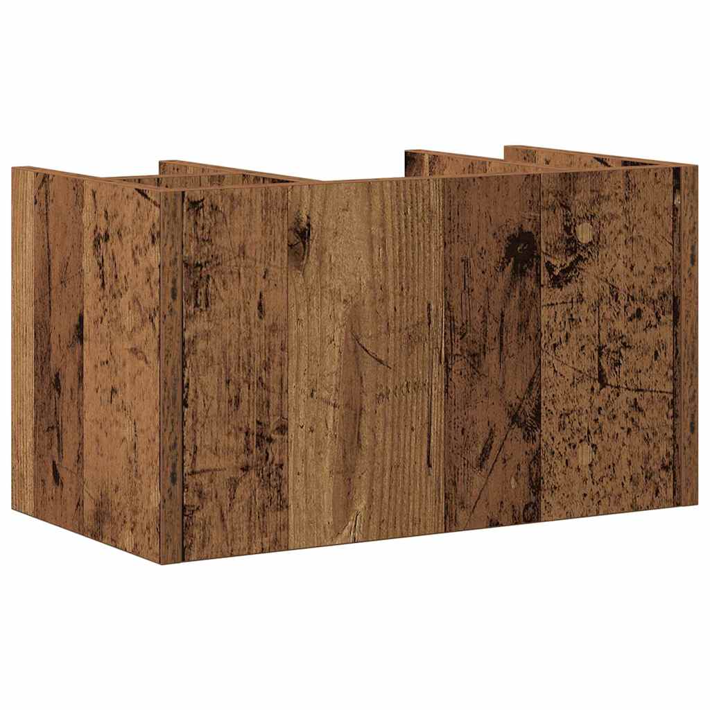 Schreibtisch Organizer Altholz 44,5 X 24 X 25 Cm Holzwerkstoff