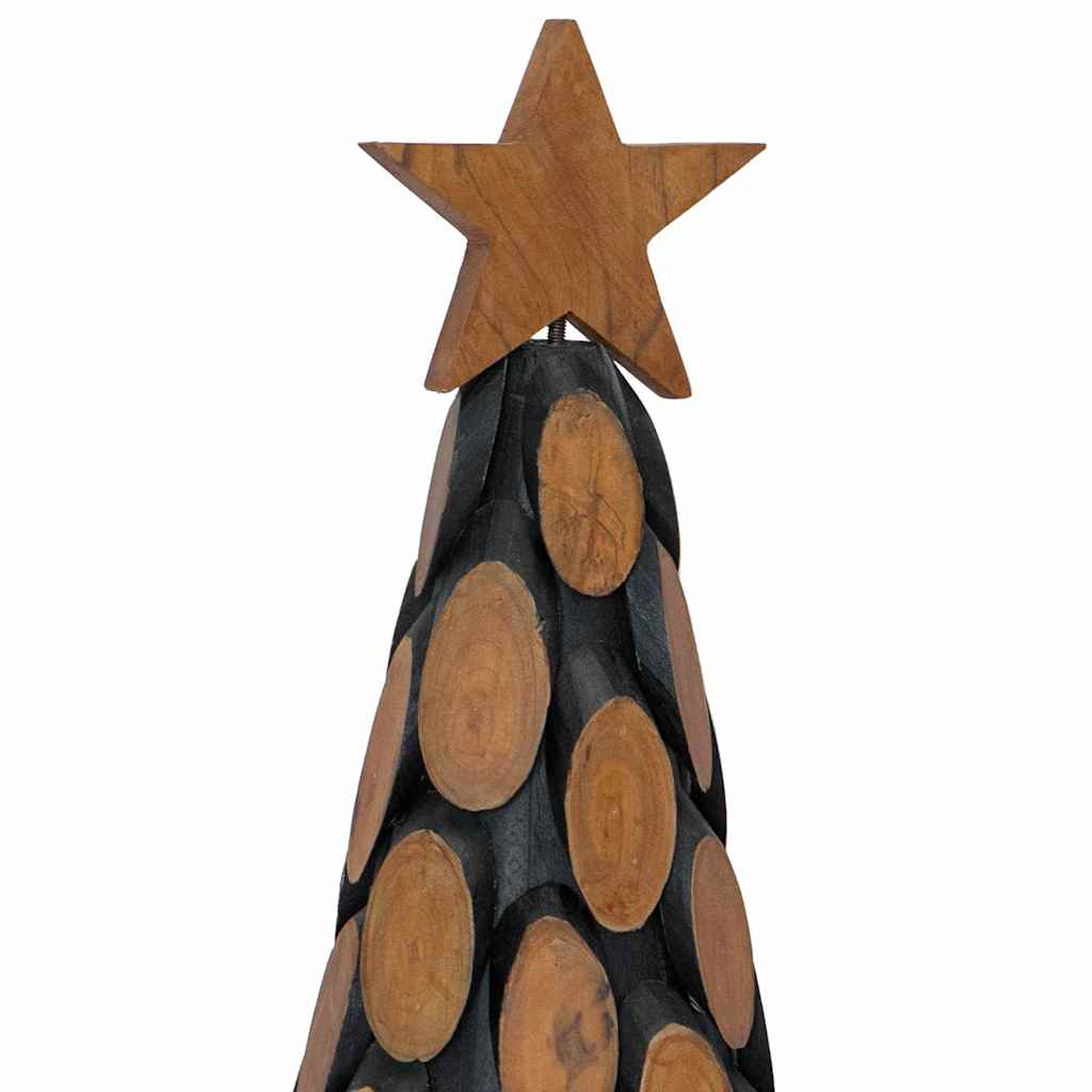 Weihnachtsbaum Mit Ständer Braun Massivholz Teak