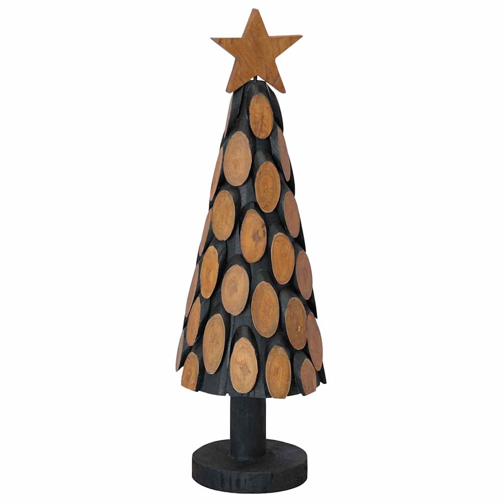 Weihnachtsbaum Mit Ständer Braun Massivholz Teak