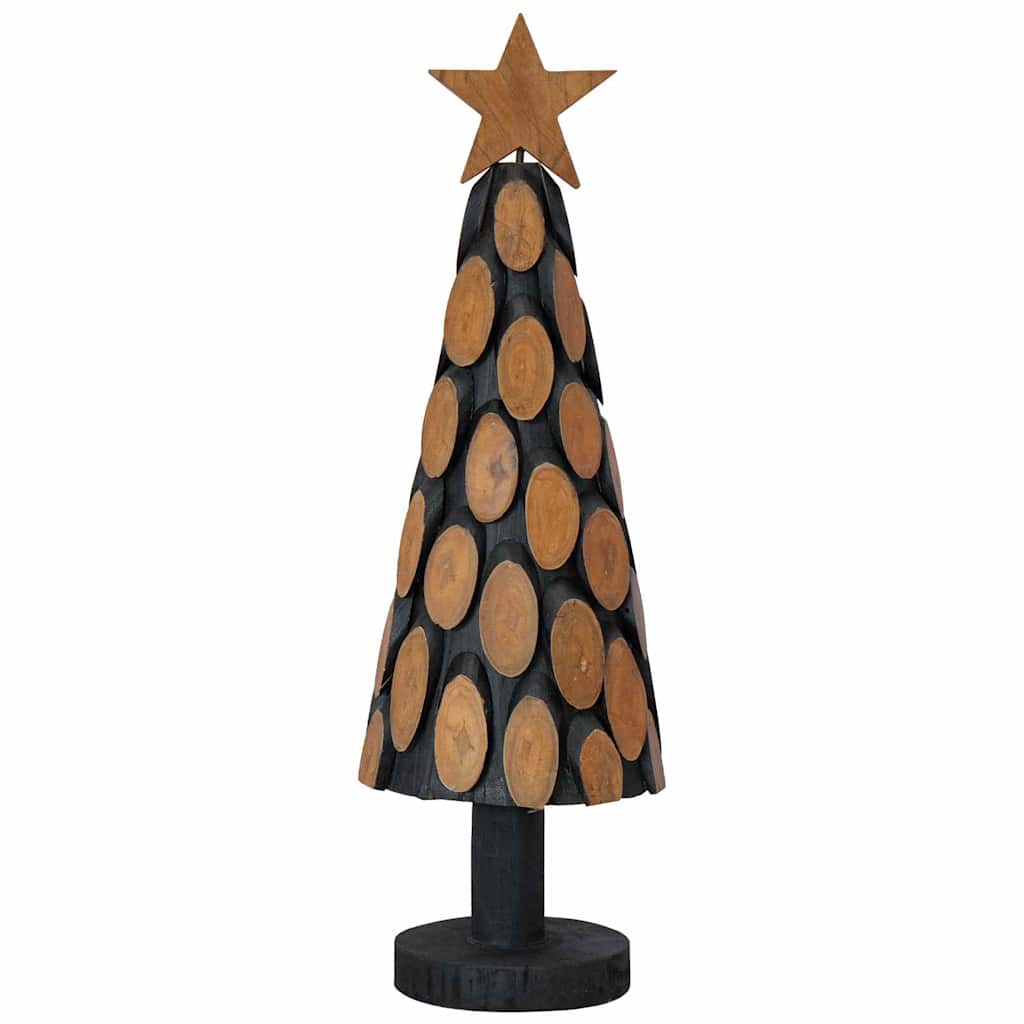 Weihnachtsbaum Mit Ständer Braun Massivholz Teak