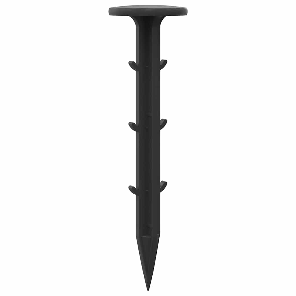 Bodenheringe 100 Pcs Schwarz Ø3 X 11 Cm Kunststoff