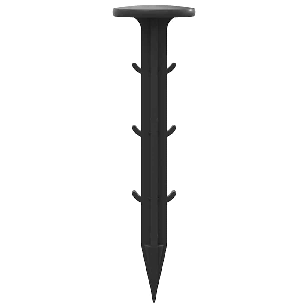 Bodenheringe 100 Pcs Schwarz Ø3 X 11 Cm Kunststoff