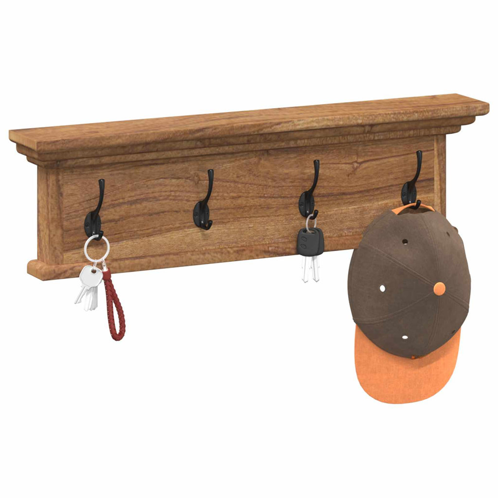 Wand Montierter Kleiderständer Natur 70 X 10 X 20 Cm